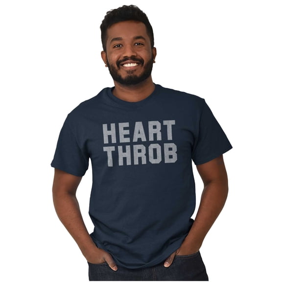 Heartthrob Funny Valentines Joke Men's Graphic T Shirt Tees Brisco Brands S