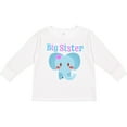 thumbnail image 3 of Inktastic Big Sister Elephant Girls Long Sleeve Toddler T-Shirt, 3 of 5