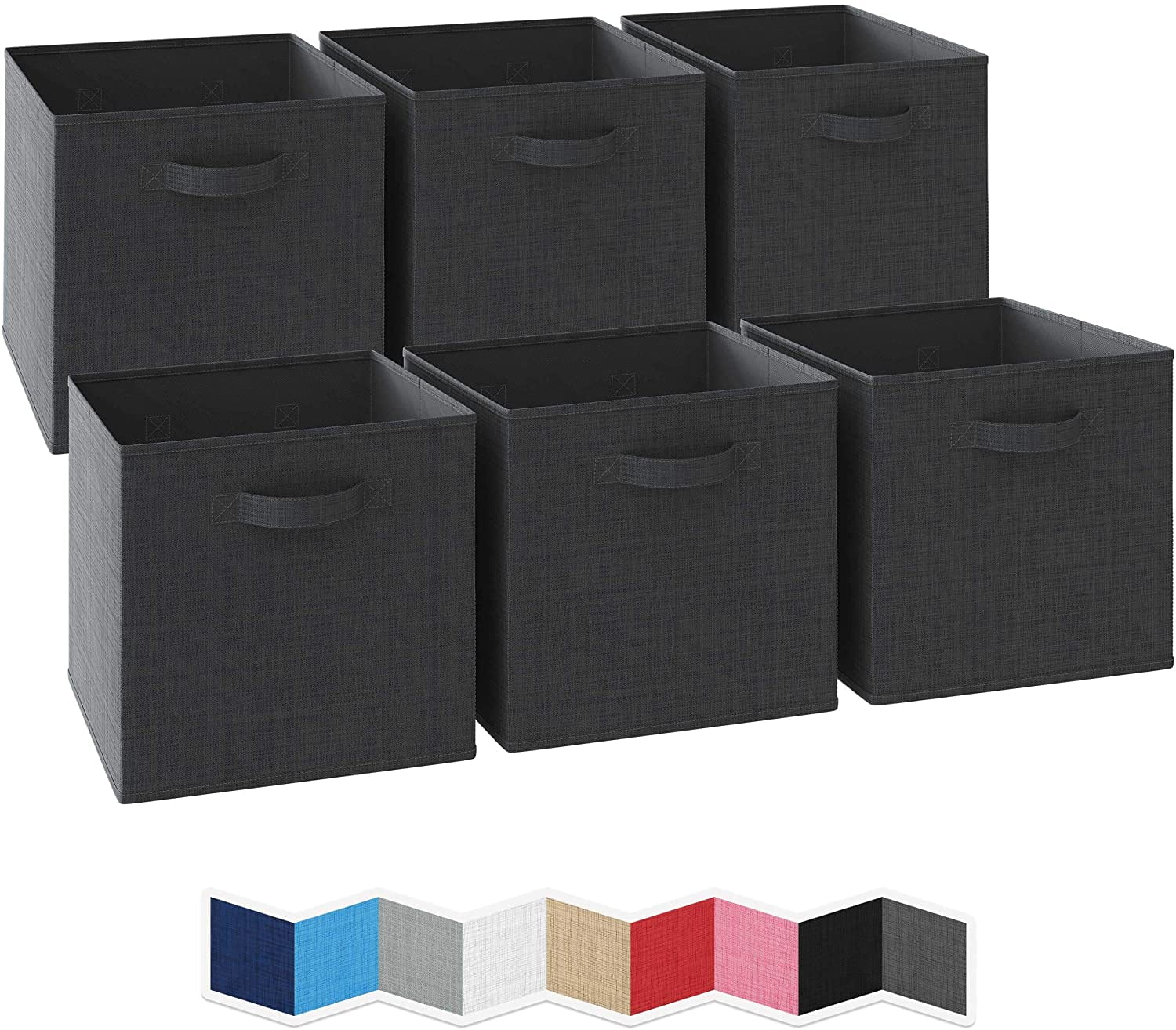 13x13 Large Storage Cubes Set of 6 Storage Bins. Features Dual