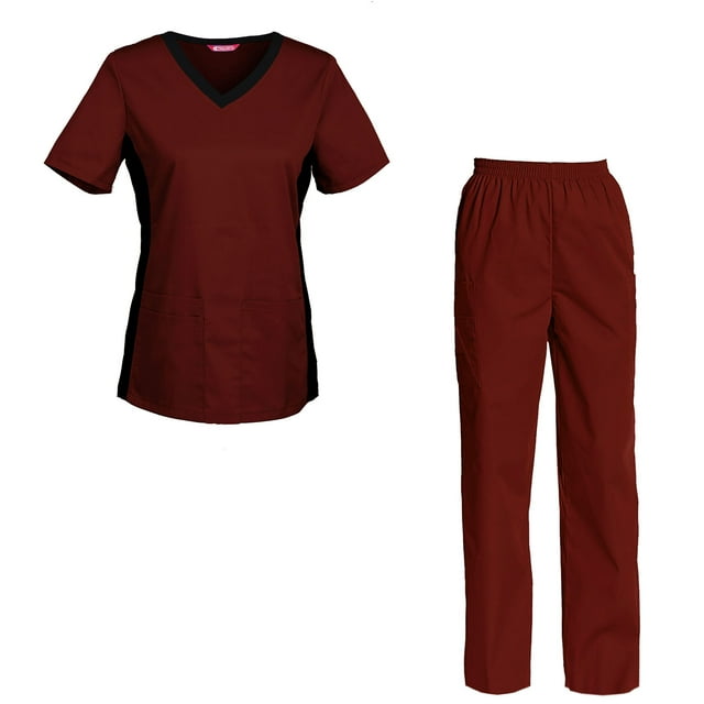 Ensemble de Sarraus pour Femmes Haut de Sarrau et Pantalon Ensemble de Sarraus