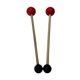 thumbnail image 5 of 2 piezas de mazos para cuencos tibetanos, de doble cabeza, multiusos, con agarre cómodo para percusión. redondo rojo y negro, 5 of 9