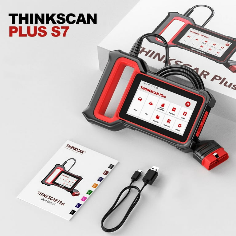 THINKCAR® THINKSCAN PLUS S2 - OBD2 Professional Car Diagnostic Scanner  Check Engine/ABS/SRS with 28 Reset Functions Oil/EPB/SAS Code Readers &  Scan Tools, 5-inch Touchscreen, Auto VIN, WiFi One-Click Update