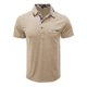 thumbnail image 4 of Men'S Fashionable Lapel Color Blocking Shirt Casual Long Sleeve Top M, 4 of 5