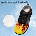 thumbnail image 6 of Uourmeti Burning Fire Shoes for Boys Size 2.5 Breathable Anti-Slip Sneakers Mesh Lightweight Walking Shoes Casual Lace Up Athletic Running Shoe, 6 of 7