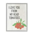 thumbnail image 4 of Stupell Industries Clever Love You Tomatoes Farm Sign Grain Pattern Framed Wall Art, 11 x 14, Design by Lil' Rue, 4 of 5