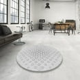 thumbnail image 3 of Ahgly Company Indoor Round Patterned Dark Gray Novelty Area Rugs, 10' Round, 3 of 6