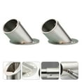 thumbnail image 4 of 2Pcs Adjustable Socket Bracket Support Holder Stainless Closet Rod Flange, 4 of 8