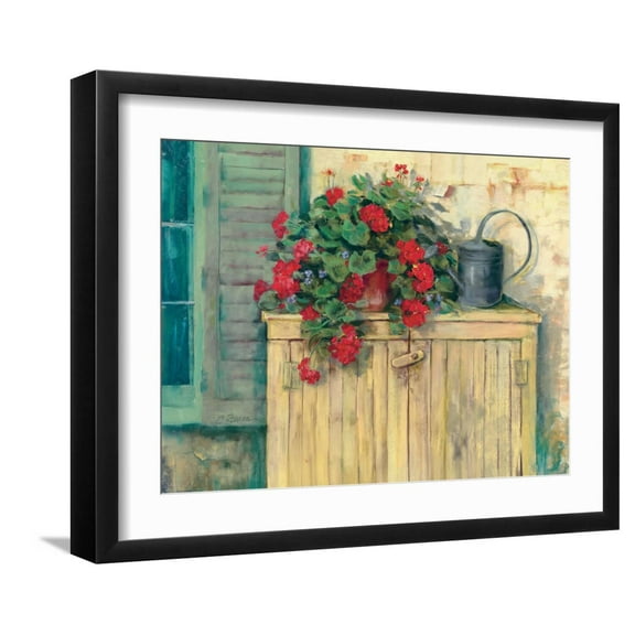 Art.com Gardeners Still Life Art Print by Carol Rowan, Black Frame Wall Art, 21" x 17"