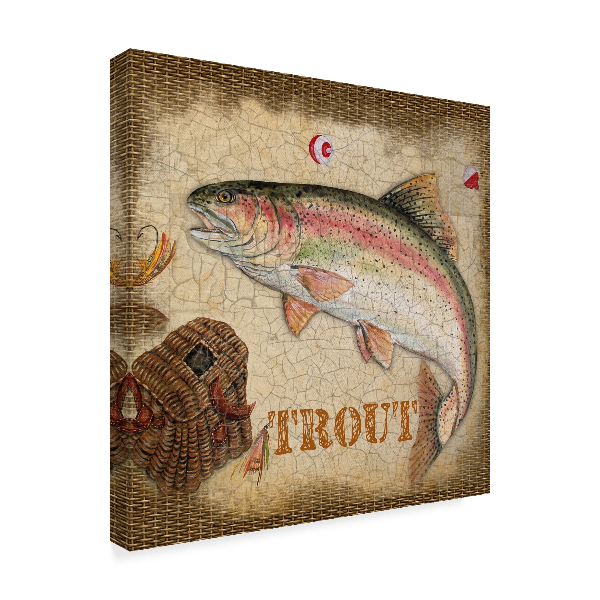 Trademark Fine Art 'Trout Beige' Canvas Art by Jean Plout