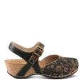 thumbnail image 5 of Spring Step L’Artiste Women's Koraline Mary Jane Flat Shoes – Hand Painted Floral Leather, Cushioned Microsuede Footbed, Adjustable Ankle Strap, 2″ Cork Wedge Heel, 5 of 8