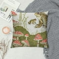 thumbnail image 2 of Creowell Frogs Mushroom Pillow Covers  Throw Pillow Covers Frogs Decorative Pillow Case Modern Home Decor for Sofa Couch Bed, 2 of 5