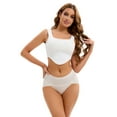 thumbnail image 4 of Unique Bargains Women's Hi-Cut High Waist Briefs Breathable Panties Underpants M Beige, 4 of 6