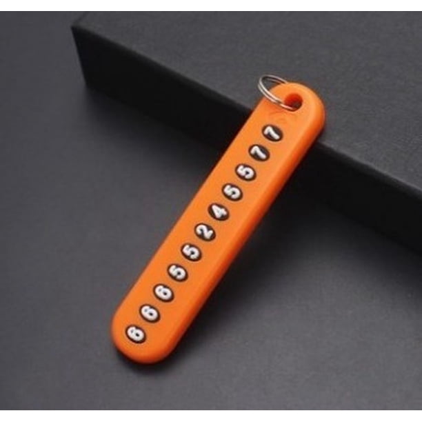 Llavero con número de teléfono móvil, cuerda tejida, llavero antipérdida para coche, colgante DIY para hombre y mujer, 8 unidades