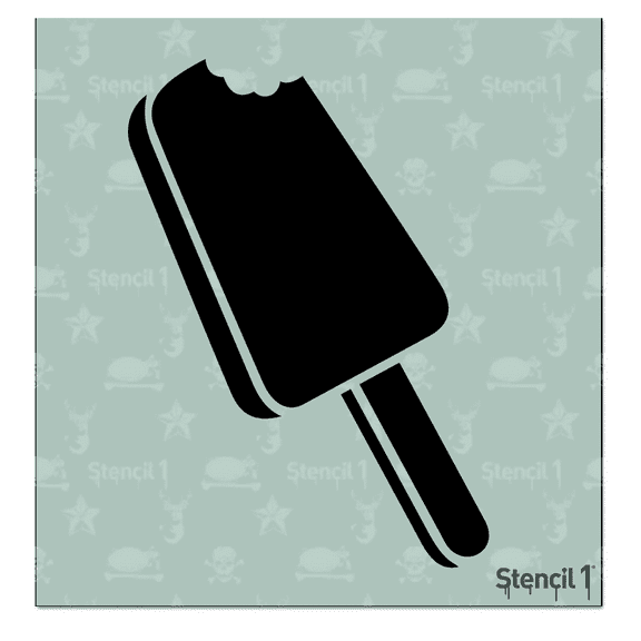 Stencil1 Ice Cream 4 Art Stencils - 5.75" x 6" - 4 Count