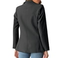 thumbnail image 4 of Womens Button Long Sleeve Suit Jackets Business Casual Solid Color Lady Blazer, 4 of 5