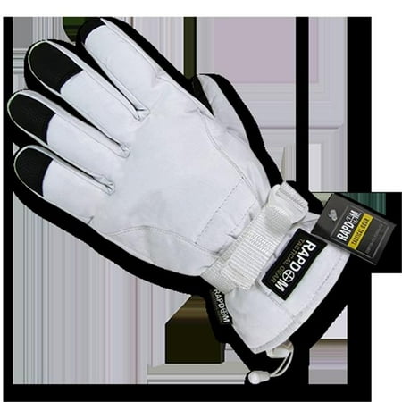 rapdom tactical breathable winter gloves, white,