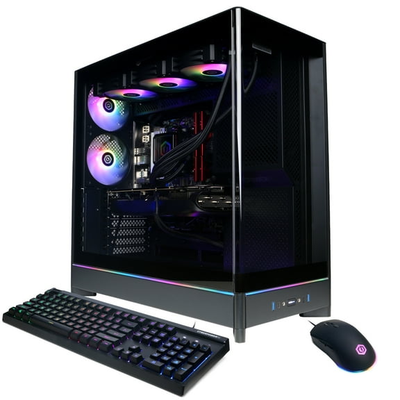 CyberPowerPC Gamer Supreme Liquid Cool Gaming Desktop, AMD Ryzen 7 9800X3D, 32GB, NVIDIA GeForce RTX 5080 16GB, 2TB SSD, Black, SLC11040CPG