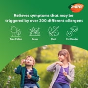 Childrens Zytec Liquid Allergy Syrup, Free of Dyes, Sugar, Alcohol, Grape Flavor, 8 fl. oz