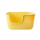 thumbnail image 1 of Inodoro abierto para gatos, lavabo grande para arena para gatos, fácil de limpiar, orinal para gatos pequeños y medianos, gatos de interior, animales Amarillo, 1 of 8
