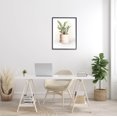 thumbnail image 2 of Stupell Industries Potted Herb Plant Minimal Gardening Graphic Art Black Framed Art Print Wall Art, Design by House Fenway, 2 of 7