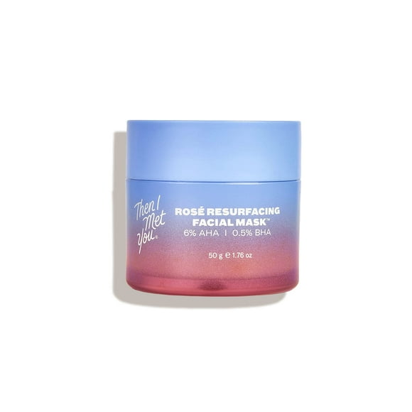 Mascarilla facial Then I Met You Rosé Resurfacing 50 ml con AHA, BHA y resveratrol