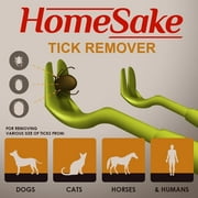 Home Sake Tick Removal Tool for Dogs, Cats and Humans | Ultra-Safe Tick Remover | Removes Entire Head & Body | Pain-Free Ticks Remover | 100% Chemical-Free Tick Control Products | 2 Packs of 3