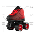 thumbnail image 2 of Crazy Skates Rocket Roller Skates for Boys - Great Beginner Kids Quad Skates, 2 of 7