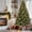 9FT, variant on Christmas Tree Pre-Lit, Pre-Decorated Artificial 7.5ft Frosted Pine Holiday Decoration w/Frosted Tips, Pine Cones, Berries, Metal Base for Holiday Party Office Home
