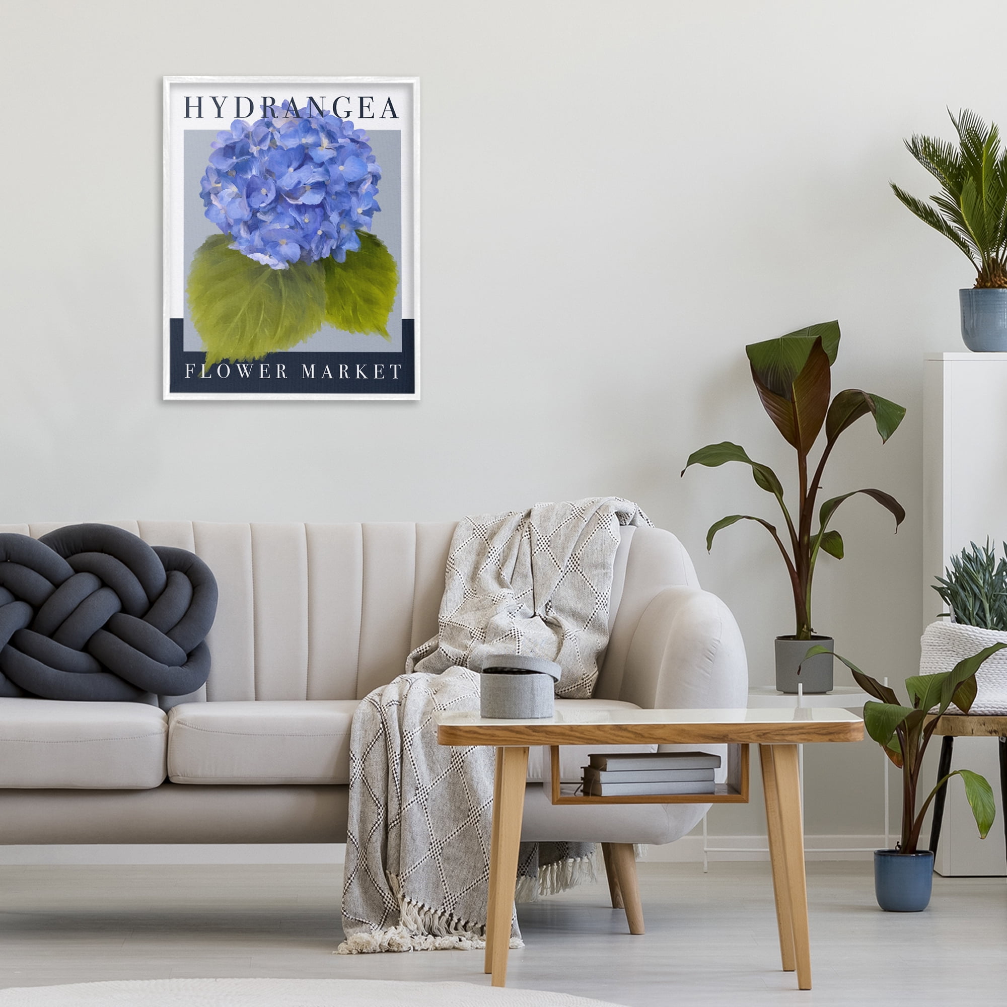 Stupell Industries Hydrangea Flower Market White Framed Giclee Art, design by Jennifer Stith