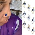 thumbnail image 4 of Soidarity 3 uds hermoso manguito de nariz africano resistente al desgaste a prueba de herrumbre anillos de nariz falsos aleación Clip no Maquillaje Facial Oro rosa, 4 of 6