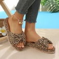 thumbnail image 6 of OOOUM Bow Platform Sandals For Women Comfortable Cushioned Soft Wedge Sandals Open Toe Slip On Casual Summer Beach Flats Multicolour US:9, 6 of 8