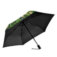 thumbnail image 2 of FORMRS Travel Umbrella Folding Auto Open Close Windproof Rain UV Protection, Orange Floral Garden, 2 of 8