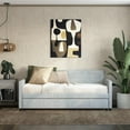 thumbnail image 5 of DHP Oxford Upholstered Twin Daybed and Twin Trundle Set, Light Gray Velvet, 5 of 9