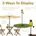 thumbnail image 4 of Sunnydaze Tropical Pineapple Yellow 3-in-1 Outdoor Torch Set with Adjustable Height (2 Count), 4 of 12
