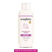 Soapbox Moisture Multiplying Body Wash for Women & Men, All Skin Types, Watermelon and Peony, 20 oz