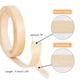thumbnail image 4 of 1 rollo de chapa de madera de 10 m de largo y 2 cm de ancho, cinta de borde de madera contrachapada con sellado de veta de madera, cinta de borde de chapa preencolada beige., 4 of 5