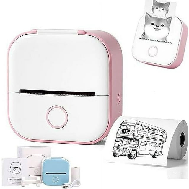 LOVEVER Print Pod Print Pods Mini Printer Pocket Mini Printer Mini Pocket Sticker Printer Inkless Sticker Printer for DIY Scrapbook Fast Printing Portable Mini Thermal Printer (Full G