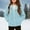 Sky Blue, variant on Teen Fleece Jacket for Girls Zip Up Long Sleeve Fuzzy Jacket Cute Hooded 13-14 Years Girl Clothes Winter