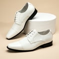thumbnail image 6 of Bruno Marc Men’s Patent Tuxedo Dress Shoes Classic Lace-Up Formal Oxfords, 6 of 6