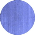 thumbnail image 1 of Ahgly Company Indoor Round Oriental Blue Industrial Area Rugs, 6' Round, 1 of 4