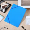 LABRIMP Multifunctional Blue Plastic File Folder for Office Document ...