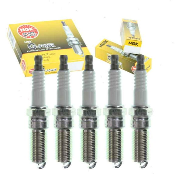 5 pc NGK G-Power Spark Plugs compatible with GMC Canyon 3.5L 3.7L L5 2004-2012