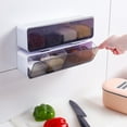thumbnail image 4 of Lloopyting Clearance Spice Rack Wall Mounted Kitchen Sugar Condiment Box Drawer Type Monosodium Glutamate Condiment Storage Box Can Hold 4 Kinds Of Seasonings for Kitchen Use Without Punching, 4 of 9