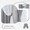 thumbnail image 7 of NICETOWN Ruffle Blackout Curtain for Kids Room, Grommet Thermal Insulation Noise Reducing Curtains,W52 x L90, Set of 2, Silver Grey, 7 of 7
