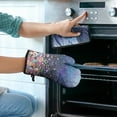 thumbnail image 2 of Pioneer Flower Kitchen Oven Mitt and Pot Holder Sets 4 Pcs for Baking, Cooking and Grilling, Heat Resistant Up To 392 °F, 2 of 7