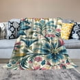 thumbnail image 2 of Orinice Flowers Warm Lightweight Blanket Soft Fleece Blankets Throw Blanket Living Rooms Sofa Decor Cow Gifts All Seasons 60x80in, 2 of 6