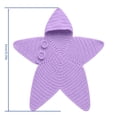 thumbnail image 6 of Dakiuu Soft Star Crochet Newborn Swaddle Knitted Baby Wrap with Button Gift for Infant 0‑6 Months 65cm/25.6", 6 of 6