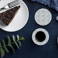 thumbnail image 3 of RYLABLUE Merry Christmas Set of 6 Round Coaster for Drinks, Absorbent Ceramic Stone Coasters Cup Mat with Cork Base for Home Kitchen Room Coffee Table Bar Decor, 3 of 3