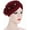 Wine Red, variant on Women Flower Turban Hats - Ruffle Pre tied Headwrap Cap Chemo Beanies Hijab Headscarf for Cancer Patient Hair Loss