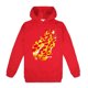 thumbnail image 1 of Gibobby Sudadera con capucha de manga larga de tul con estampado de primavera y verano para niñas pequeñas y bebés(Rojo, 13-14 Años), 1 of 2